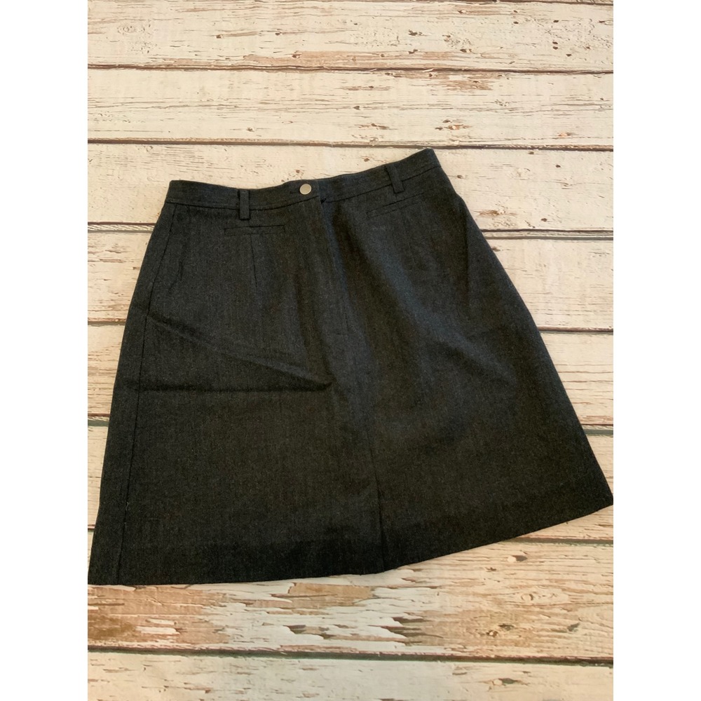 Vintage Country‎ Road Grey Wool Blend Mini Skirt Size 10 Y2K 90s Academia Preppy